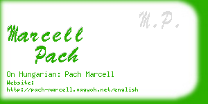 marcell pach business card